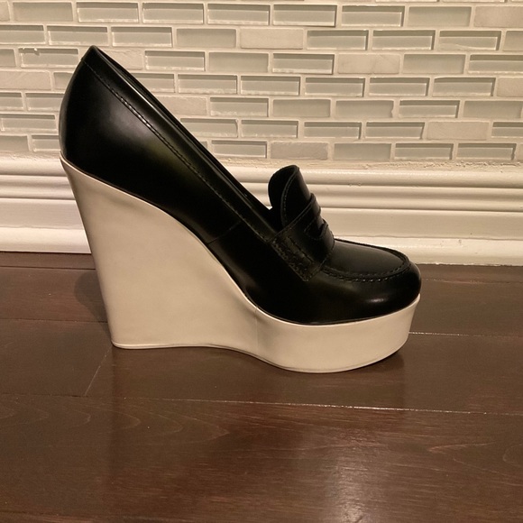 NWT MaxMara Loafers with Platform Wedge Heel NIB - Picture 4 of 10